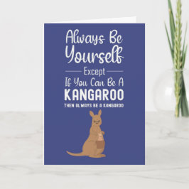Söta kängurukort Rolig djurhumor Vilda djur Kort
