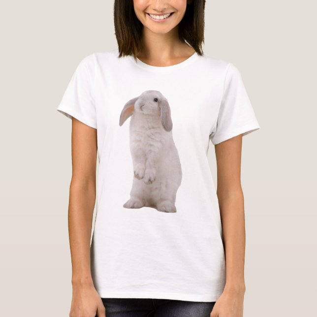 Söta kanin Kanin T Shirt (Framsida)