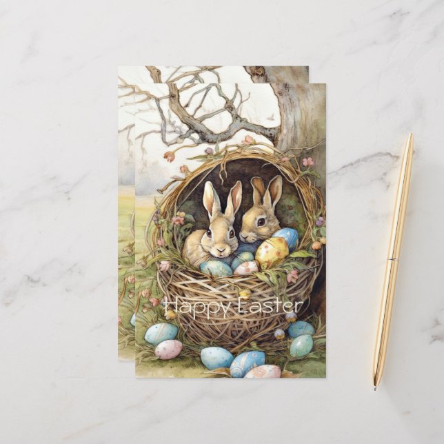 Söta kanin påskägg (Fram/Back In Situ)