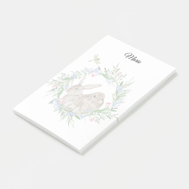 Söta kanin Post-it lappar (Vinklad)