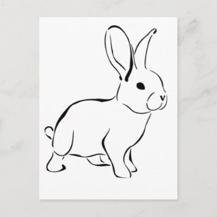 Söta kanin-rabbit, söt vår- eller påskkartongserie vykort