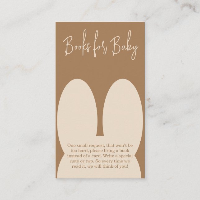 Söta kaninböcker för bebisar tilläggskort (Framsida)