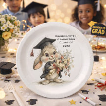 Söta kanindesign för examen från förskola