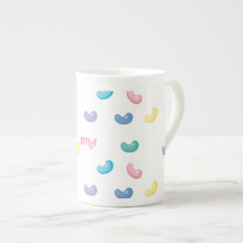 Söta kaniner benporslin mugg