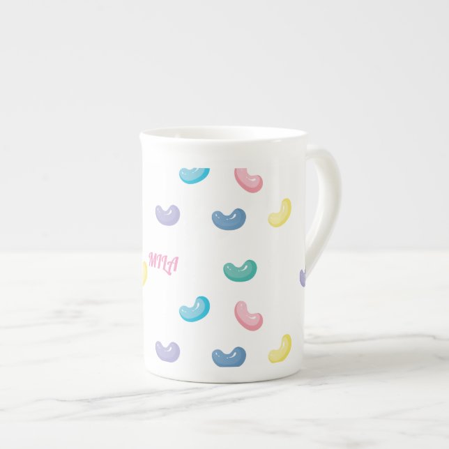 Söta kaniner benporslin mugg (Framsida höger)