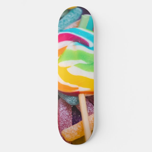 Söta kaniner mini skateboard bräda 18,5 cm (Framsida)