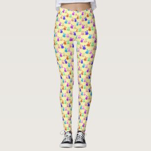 Söta kaninmönster leggings
