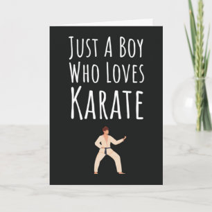 Söta karate-kort för småpojkar barn spelare sporte kort
