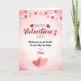 Söta Kärlek Moments Valentindagars hälsningskort Tack Kort