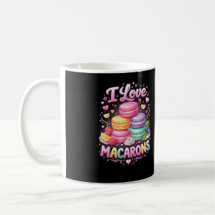 Söta kärleksmakaroner kaffemugg