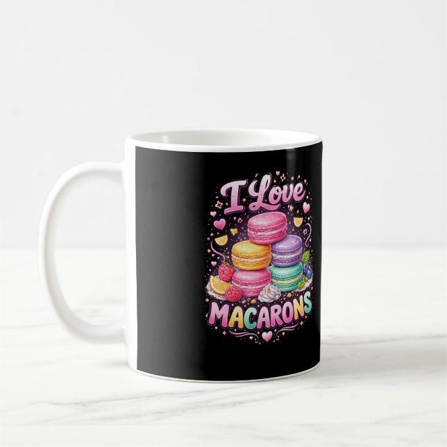 Söta kärleksmakaroner kaffemugg (Vänster)