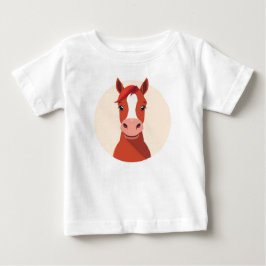 Söta Kastanjebruna Ponny T-shirts
