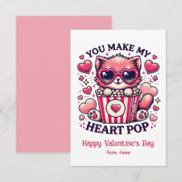 Söta Katt Du Får Mitt Hjärta Att Slå Classroom Anteckningskort