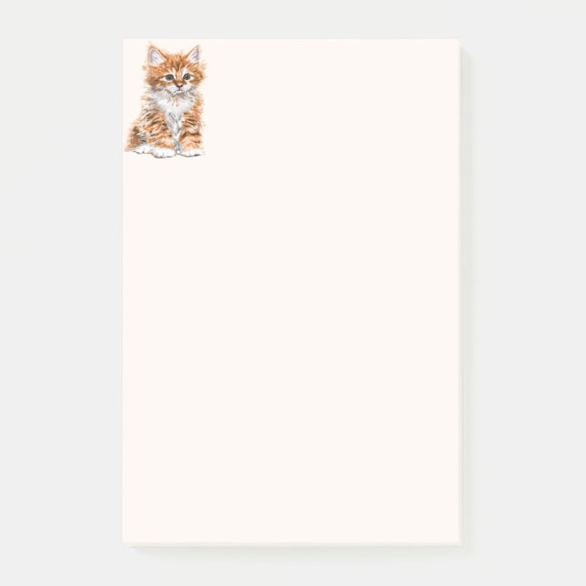 Söta katt Post-it®-lappar Post-it Block (Framsida)