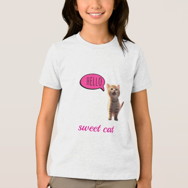 “Söta Katt” T Shirt (Framsida)