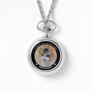 Söta Kattälskare Kattnamn Tassavtryck Anpassad Fot Armbandsur