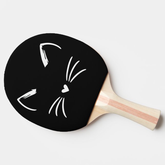 Söta Katteöron & Morrhår Hjärtnäsa Pingisracket (Sidan)