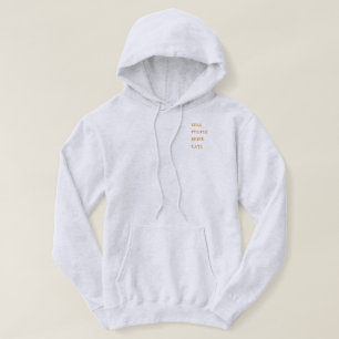 Söta Katter Illustration Unisex Tröja Hoodie