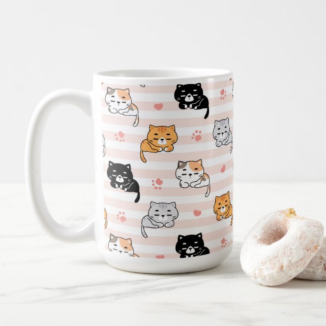 Söta Katter Kaffemugg (Med munk)