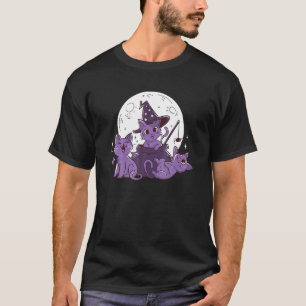 Söta Katter Katt Kullar Halloween Fest Kostym Hall T Shirt
