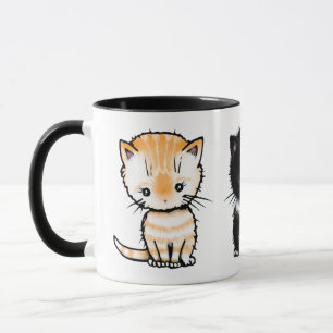 Söta katter Orange Tabby Smoking Greystabby Mugg