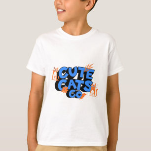 Söta Katter Rolig Konst T Shirt