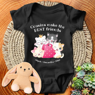Söta Katters Kusiner Gör De Bästa Vännerna Anpassa T Shirt
