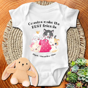 Söta Katters Kusiner Gör De Bästa Vännerna Anpassa T Shirt