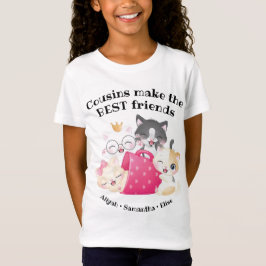 Söta Katters Kusiner Gör De Bästa Vännerna Anpassa T Shirt