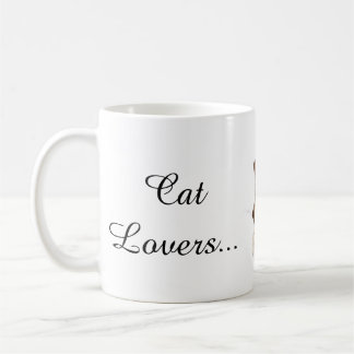 Söta kattkoppar kaffemugg