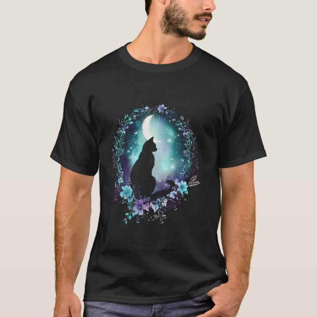 Söta Kattmotiv Katt T Shirt (Framsida)