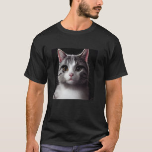 söta kattögon huvud & ansikte för kattälskare katt t shirt