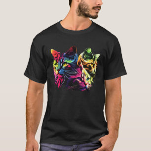 Söta kattögonblick Vackra kattmönster för katt T Shirt