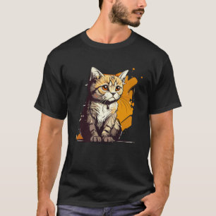 Söta kattögonblick Vackra kattmönster för katt T Shirt