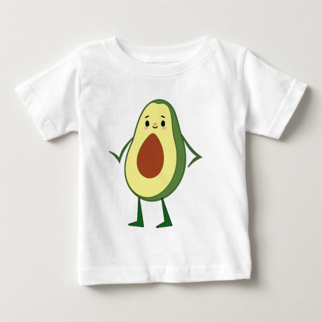 Söta kawaii-avokadoväskor  t shirt (Framsida)