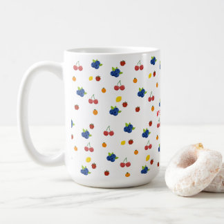 Söta Kawaii-bär och körsbär mönster godisburk Kaffemugg