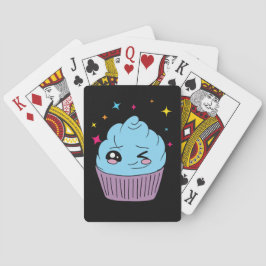 Söta Kawaii Cupcake-spelkort Casinokort