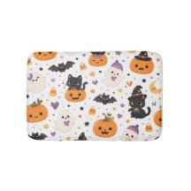 Söta Kawaii Halloween Katter Spöken Pumpa Fladderm