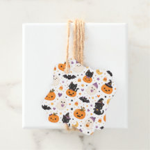 Söta Kawaii Halloween Katter Spöken Pumpa Fladderm