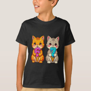 Söta Kawaii Katter Neko 67 Drip Meme Rolig Sex Sju T Shirt