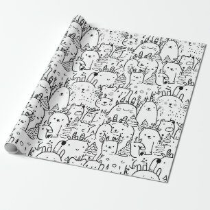 Söta Kawaii-klippfigurer (2) Presentpapper