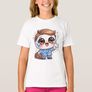 Söta Kawaii läkarögonblick Dräkt Dokumentmapp T Shirt
