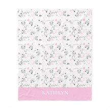 Söta kawaii panda rosa grått-hjärtan Flicka