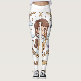Söta Kawaii Skytten Stjärntecken Leggings