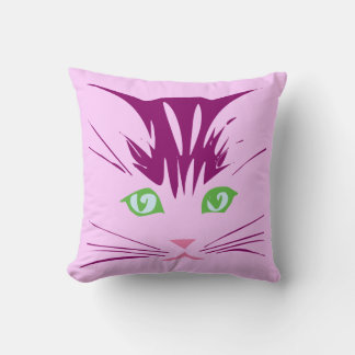 Söta Kawaii Tecknade Katt Unge Ansikte Kudde