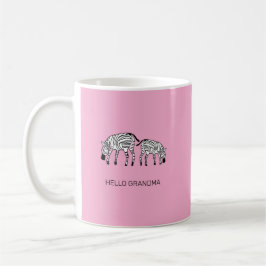 Söta kenyanska zebror kaffemugg