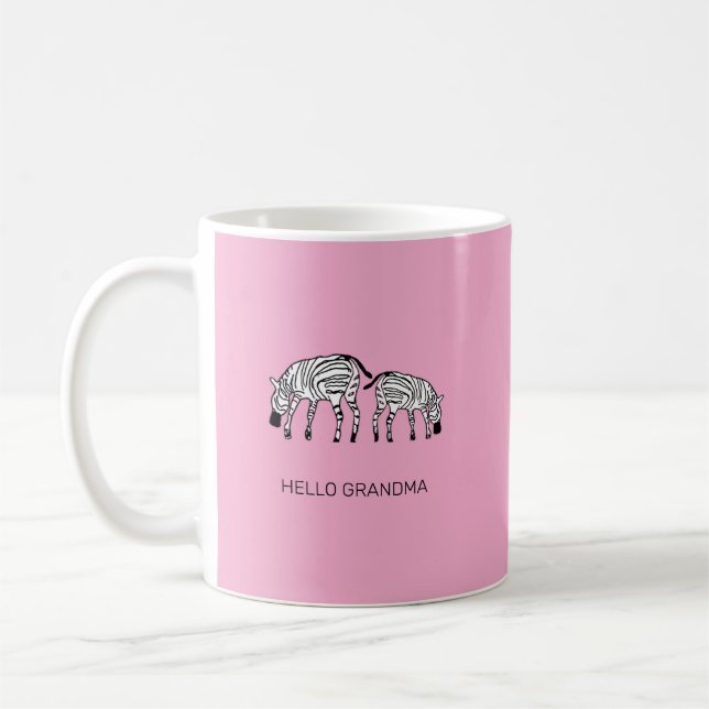 Söta kenyanska zebror  kaffemugg (Vänster)