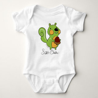 Söta kinder i grönt tee shirt