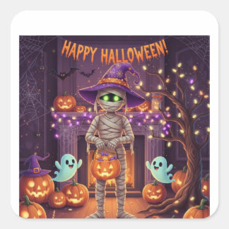 Söta klistermärken för Halloween