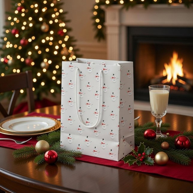 Söta knapp-snickelitter Grå papperspresentpåse (Skapare uppladdad)